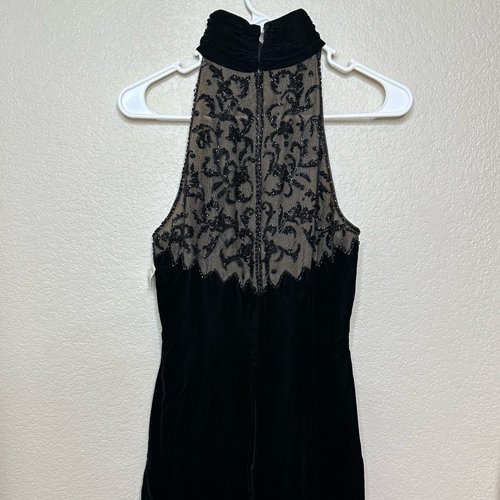 NWT Vintage Blacktie Oleg Cassini Embroidered Cocktail Dress